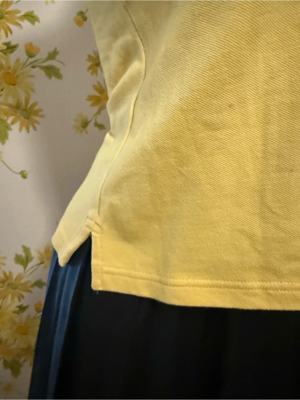 Ralph Lauren Yellow Halter Polo Tank with Blue embroidered logo size M 8-10